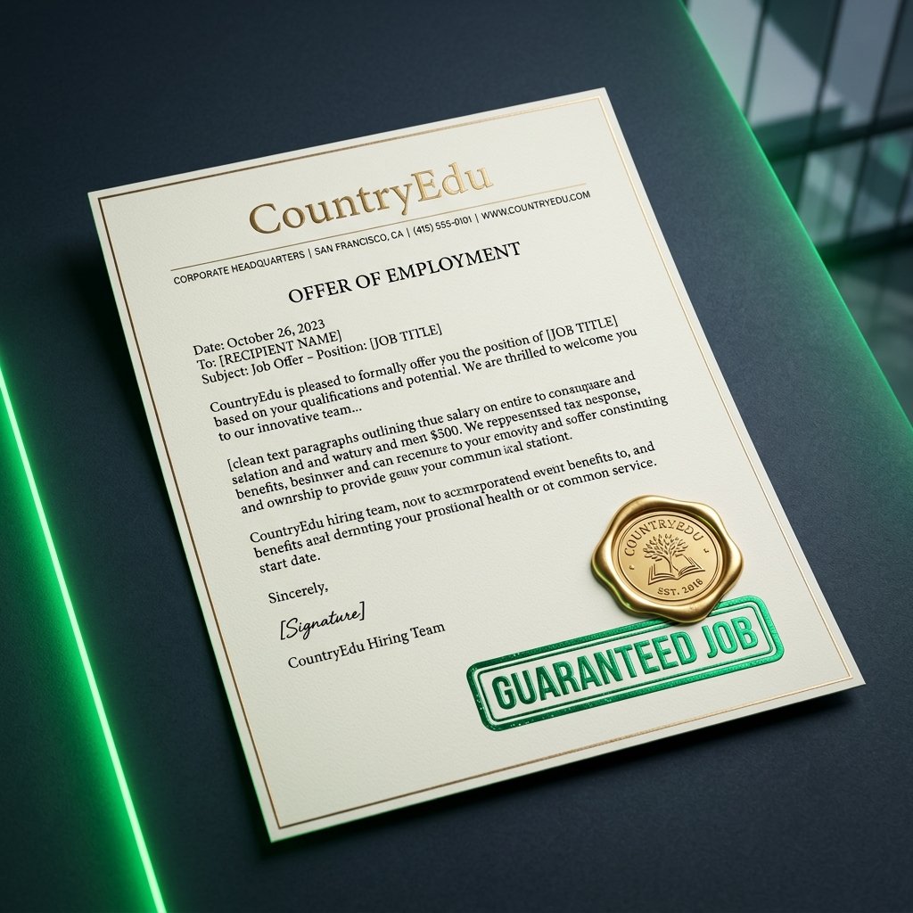 CountryEdu Guaranteed Job Offer Letter